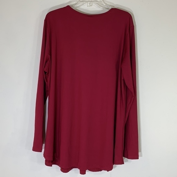 NWT. Tencede 4XL Long Sleeve Tunic Blouse with Empire Waist. - Picture 7 of 8